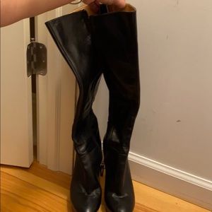 Nine West black leather boots